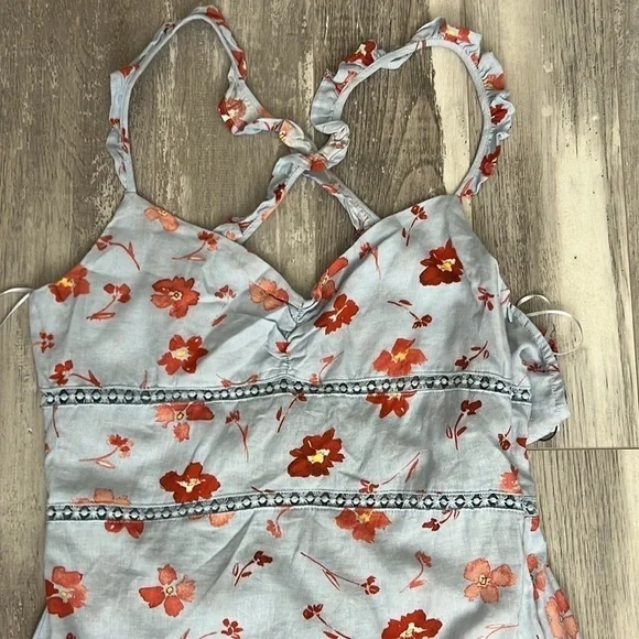 Zara Printed Linen Blend Dress - Picture 12 of 15